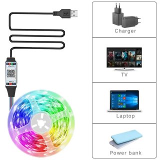 Oferta❤️Tira de luz  RGB 5 metros nueva