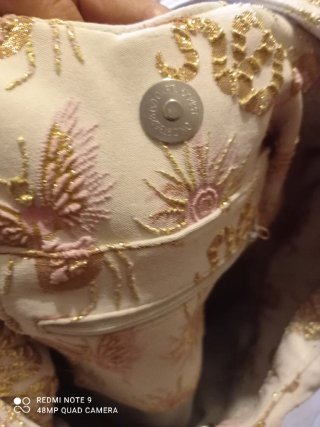 Bolso Totem Hecho a Mano rosa/Dorado