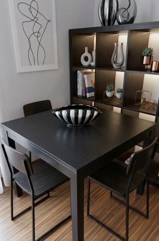 Mesa Comedor Ikea Negro Marrón