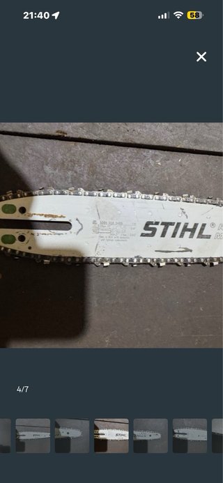 Espada y Cadena Stihl 64 eslabones