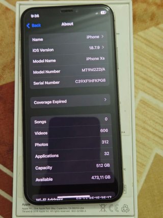 iPhone XS 512GB Plata