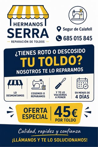 Reparacion de toldos
