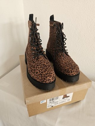Botas estilo militar leopardo Talla 39