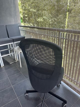 Pack o silla individual de oficina negra