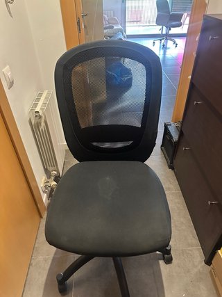 Pack o silla individual de oficina negra