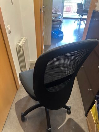 Pack o silla individual de oficina negra
