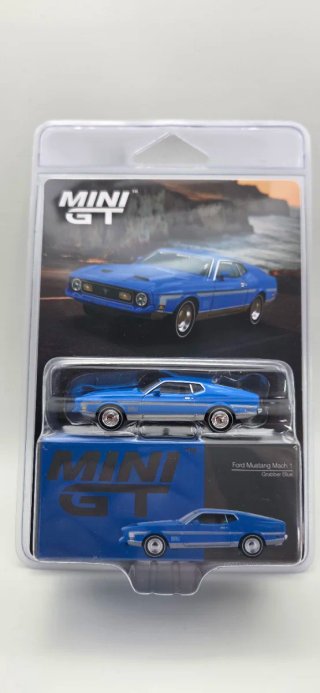 Mini GT Ford Mustang Mach 1 Grabber Blue