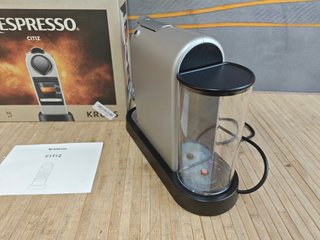 Krups CITIZ máquina nespresso automática plateada