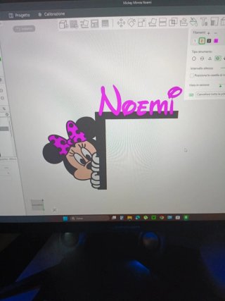 Decorazione Angolo Porta Minnie e Nome Noemi
