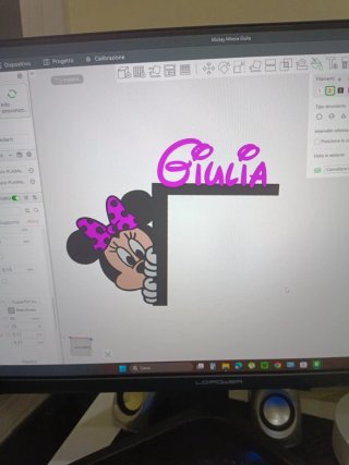 Decorazione Angolo Porta Minnie e Nome Noemi