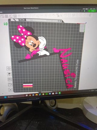 Decorazione Angolo Porta Minnie e Nome Noemi