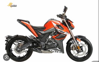 Zontes 125 Naked Naranja y Negra