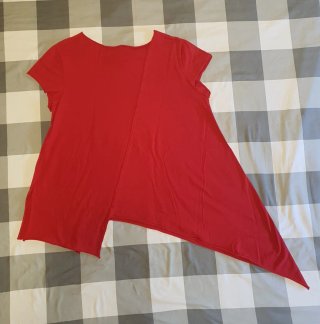 Camiseta Asimétrica Wendy Trendy Roja Talla Única
