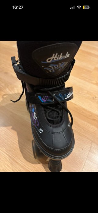 Patines negros con luces