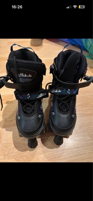 Patines negros con luces