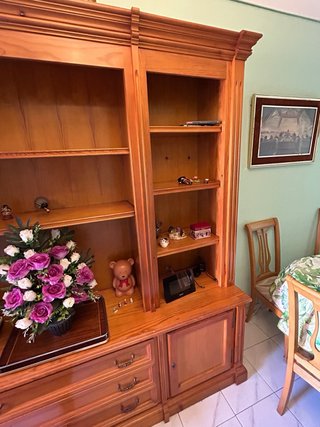 Mueble de salón de madera maciza