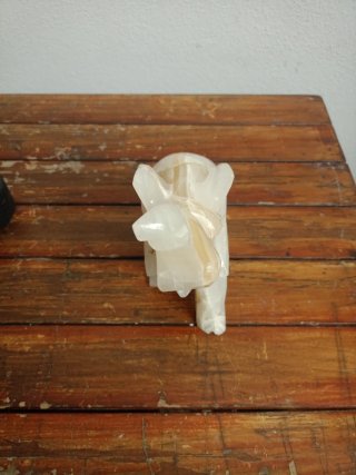 Statuetta Elefante Marmo Ionice
