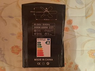 Ventilador de techo con luz
