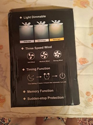Ventilador de techo con luz