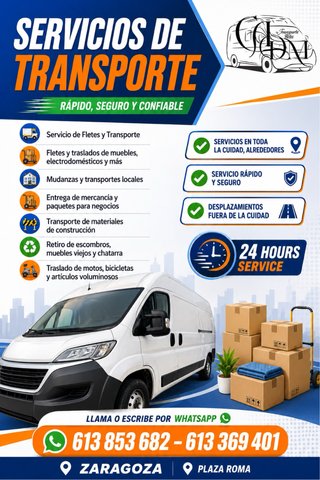 Servicios de transporte y mudanzas