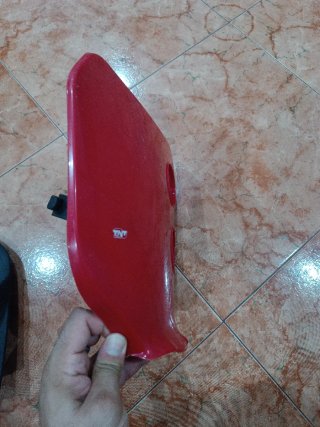 Careta TNT moto/quad roja un poco rayada