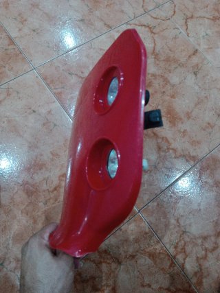 Careta TNT moto/quad roja un poco rayada