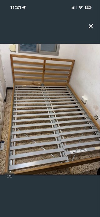 Somier Ikea Madera 1,40 x 2m