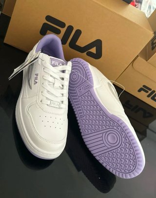 Zapatillas Fila Blancas y Moradas Talla 40