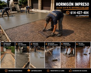 Hormigón Impreso Profesional  614 427 404