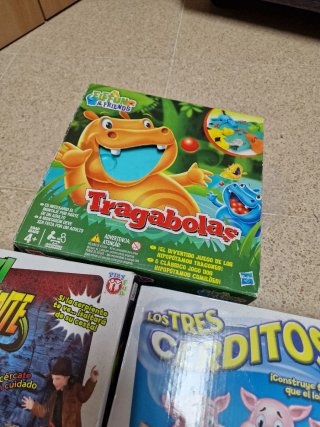 Juegos de mesa: Tragabolas, Serpiente y Cerditos