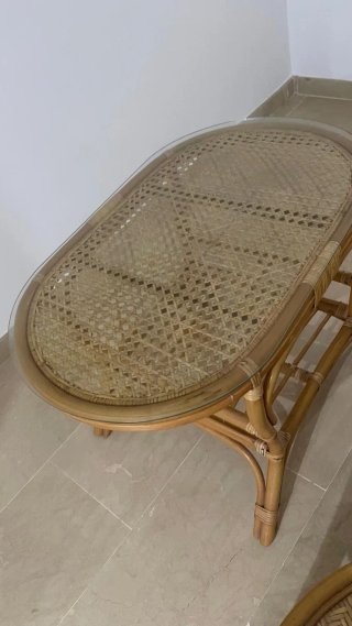 Conjunto 2 Sillones y Mesa Ratán