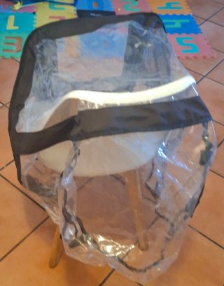 Plástico de lluvia para carrito de bebé