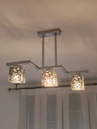 Lámpara de techo salón o habitación 3 bombillas