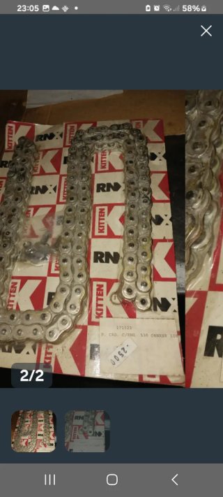 Cadena de moto RN Kitten 530 108 eslb. eslaboneses
