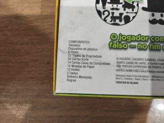 Monopoly "Notas Falsas" en Portugués