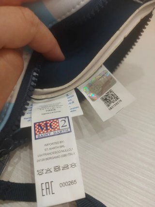 Pochette Saint Barth Azzurro/Bianco