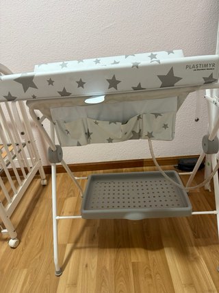 Cambiador y bañera bebé estrellas