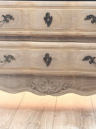 Cómoda Francesa Antigua Madera Lavada