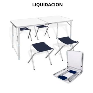 MESA PLEGABLE CAMPING REGULABLE 120X70X60 Y 4 TABU