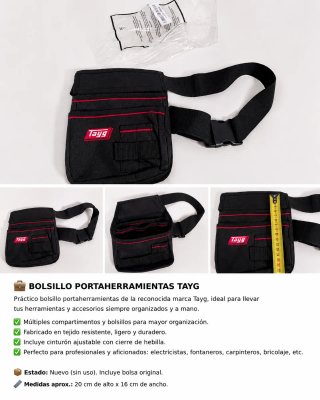 Bolsa Portaherramientas Tayg Negra