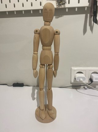 Mini Maniquí Dibujante Madera