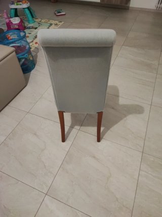 6 Sedie Imbottite Tessuto e Legno