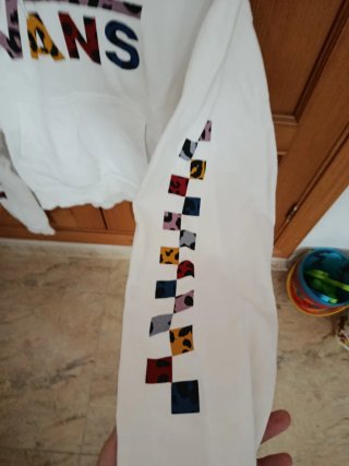 Sudadera Vans Blanca Multicolor
