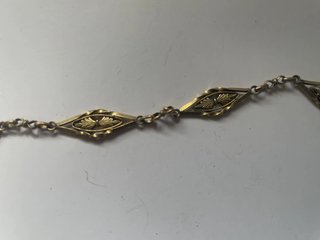 Leontina Reloj Bolsillo Chapada Oro Art Nouveau