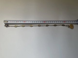 Leontina Reloj Bolsillo Chapada Oro Art Nouveau
