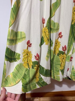 Vestido Farm Rio Estampado Hojas y Plátanos