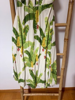 Vestido Farm Rio Estampado Hojas y Plátanos