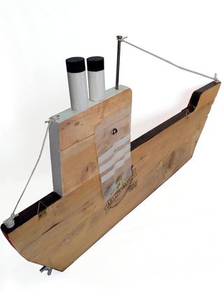 Cuadro Barco Madera Decoración Náutica Playa