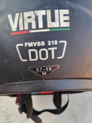 Casco Moto Integral Talla M Negro