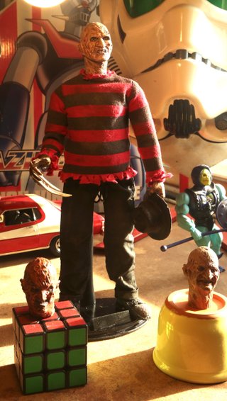 Figura Freddy Krueger 1/6 Custom 3 Cabezas